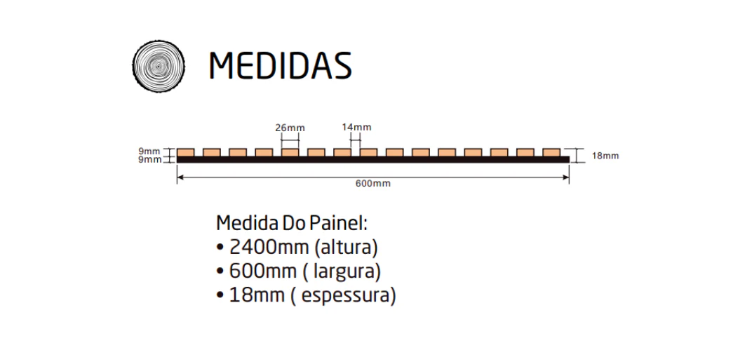 Painel Ripado Acústico ODEM Decowall Preto 60x240cm - Image 3